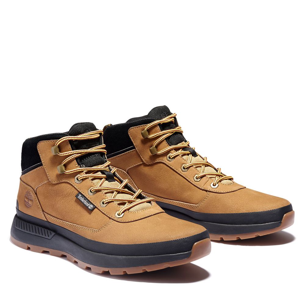 Timberland Αθλητικα Παπουτσια Ανδρικα Καφε/Μαυρα - Field Trekker Mid Boots - Greece 9813724-MZ